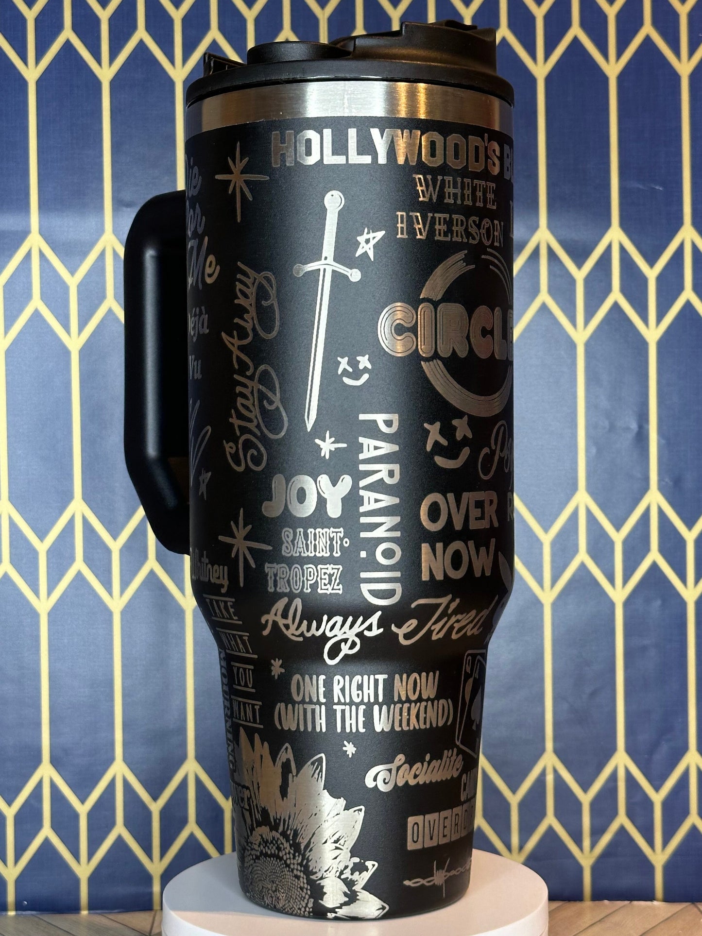 Post Malone Inspired Tumbler - Stanley Quencher 30/40oz