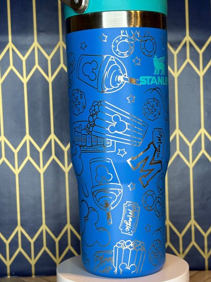 Disney Snacks Themed Laser-Engraved Tumbler - FrostBuddy Thicc and ToGo Buddy