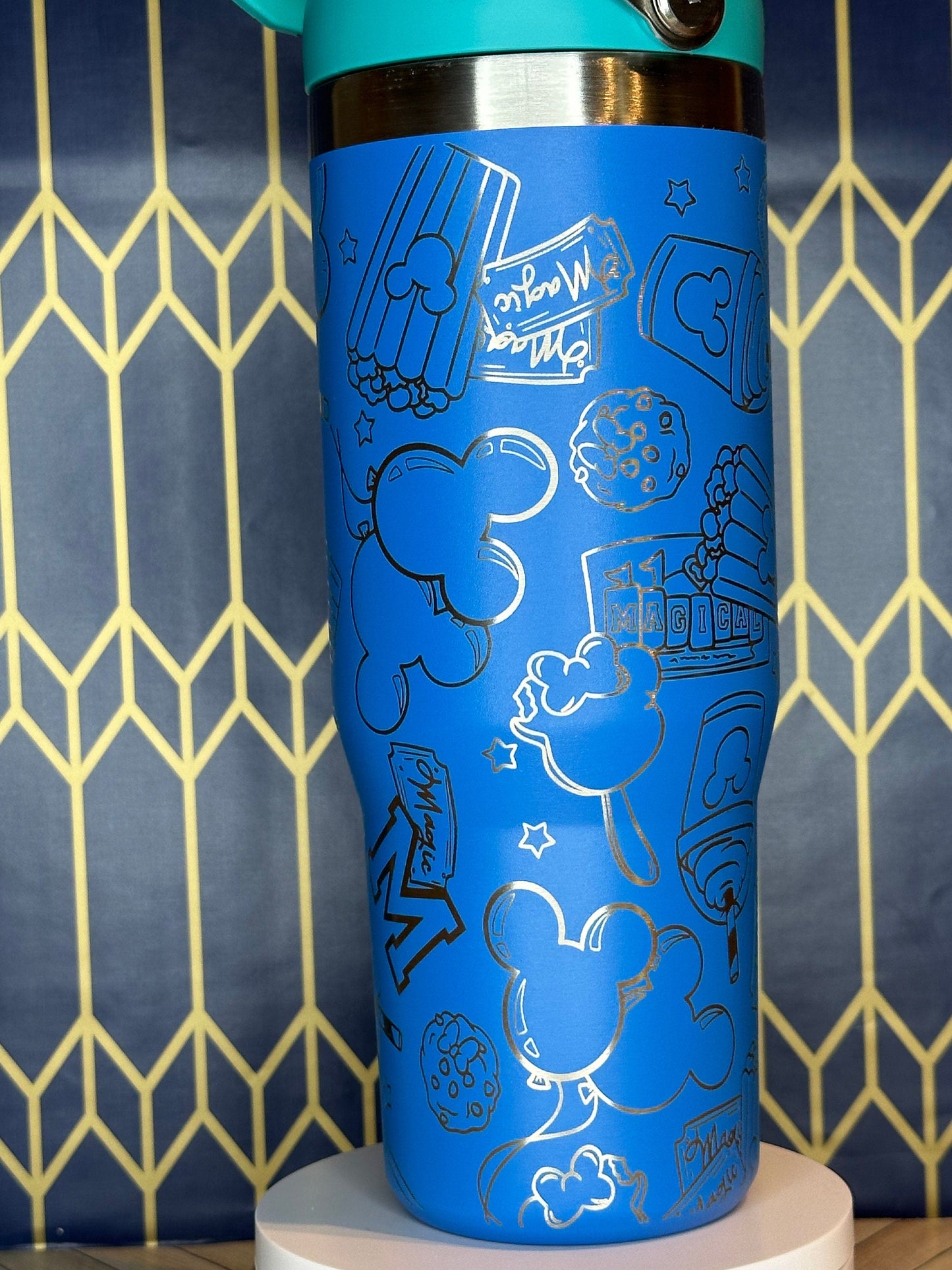 Disney Snacks Themed Laser-Engraved Tumbler - FrostBuddy Thicc and ToGo Buddy