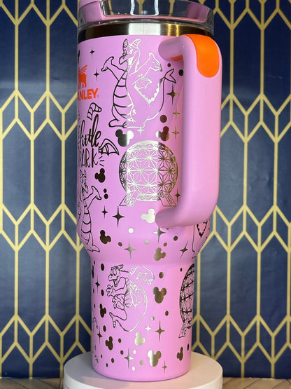 Figment-Themed Engraved Tumbler - FrostBuddy Thicc and ToGo Buddy