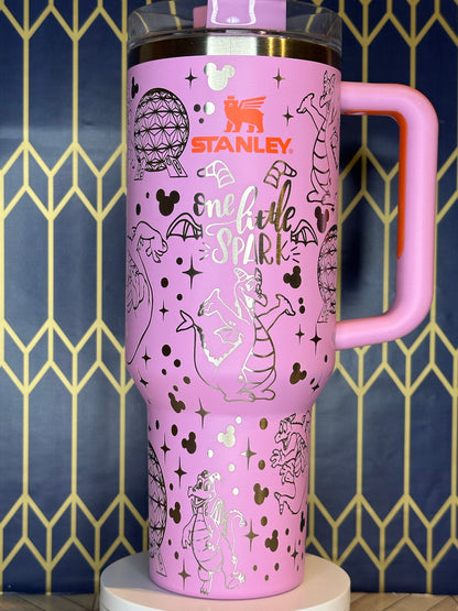 Figment-Themed Engraved Tumbler - Stanley Quencher 30/40oz