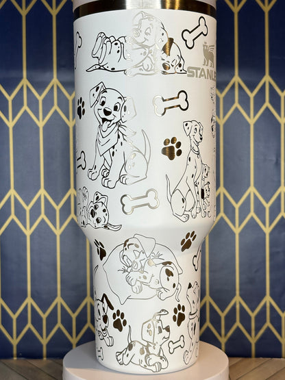 101 Dalmatians Themed Engraved Tumbler - Stanley Quencher 30/40oz