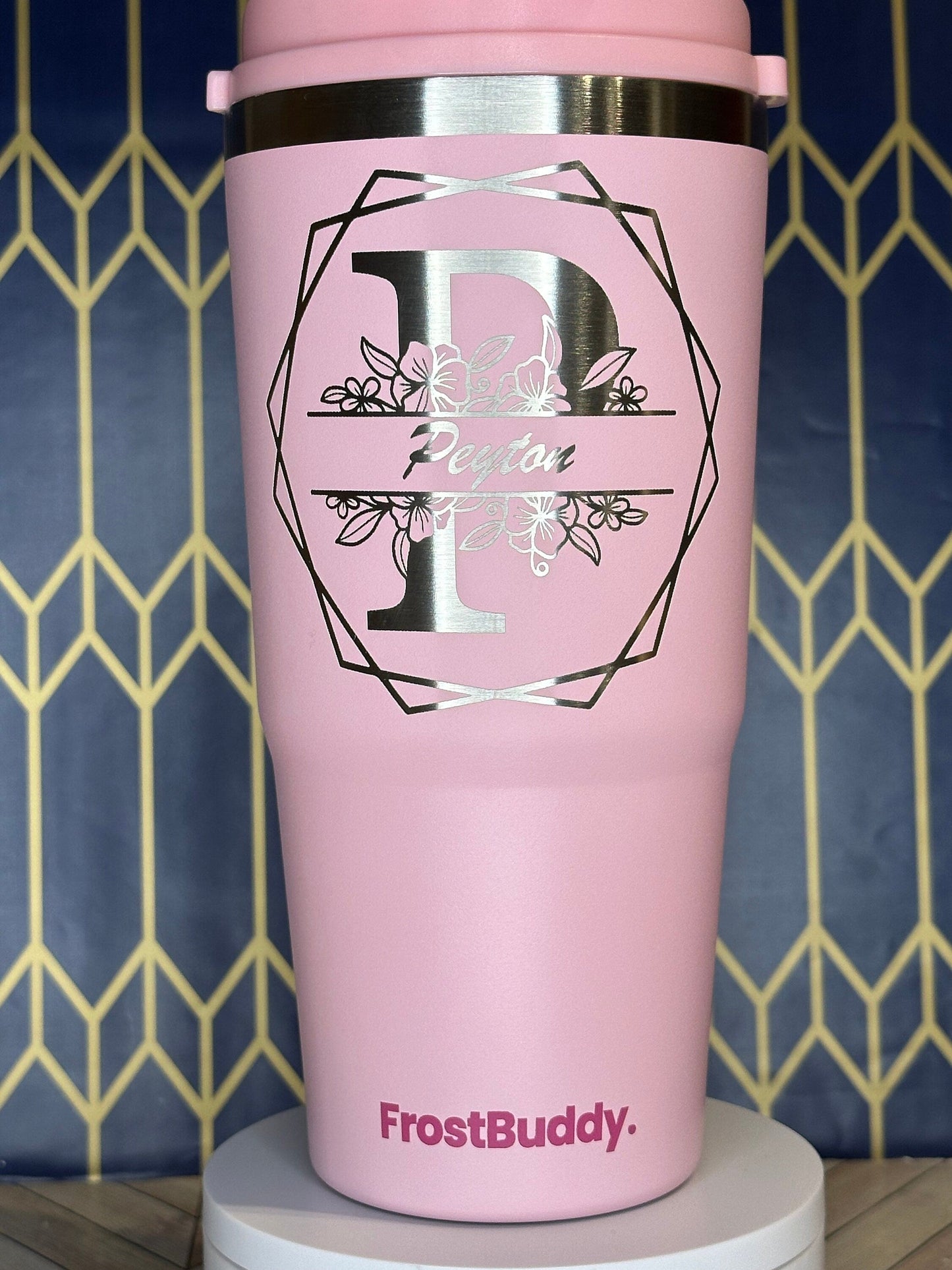 Name & Monogram Engraved Tumbler - FrostBuddy Thicc and ToGo Buddy