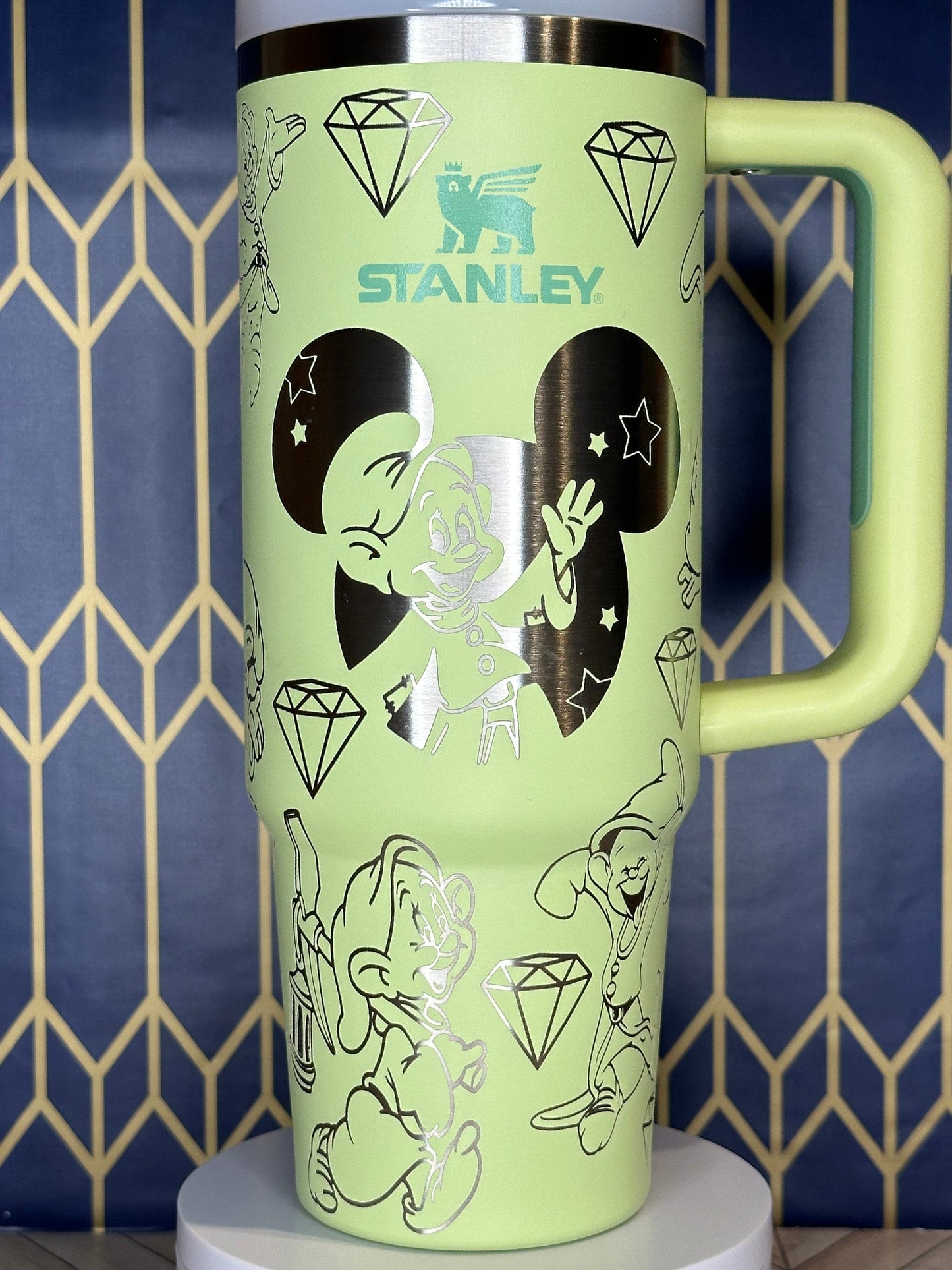 Dopey-Themed Engraved Tumbler - Stanley IceFlow 30oz Flip Straw