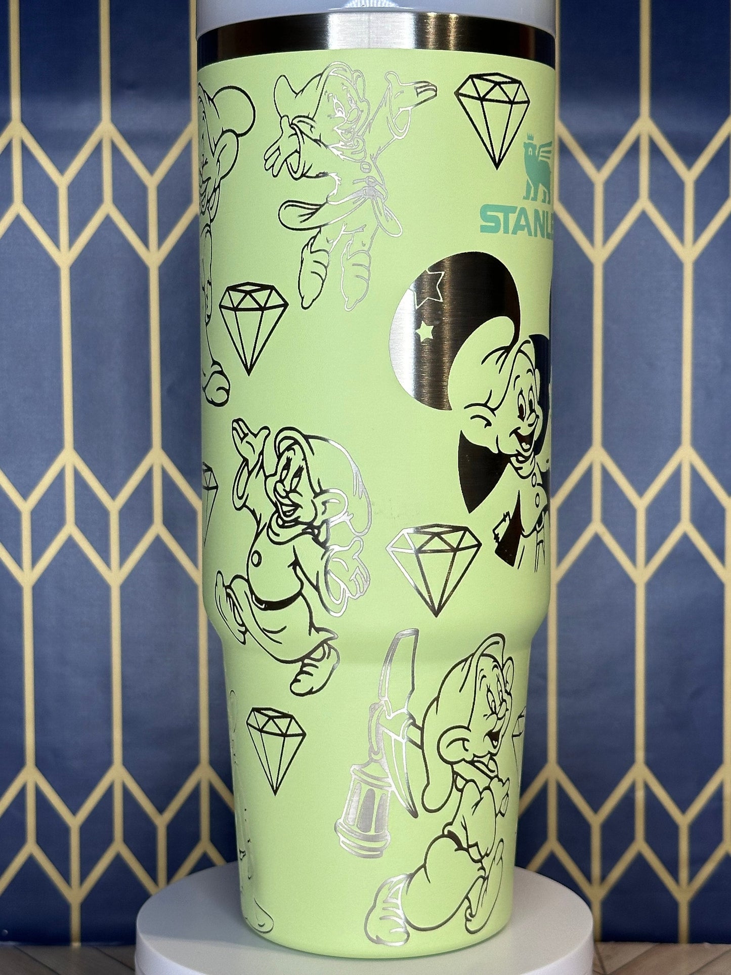 Dopey-Themed Engraved Tumbler - Stanley Quencher 30/40oz