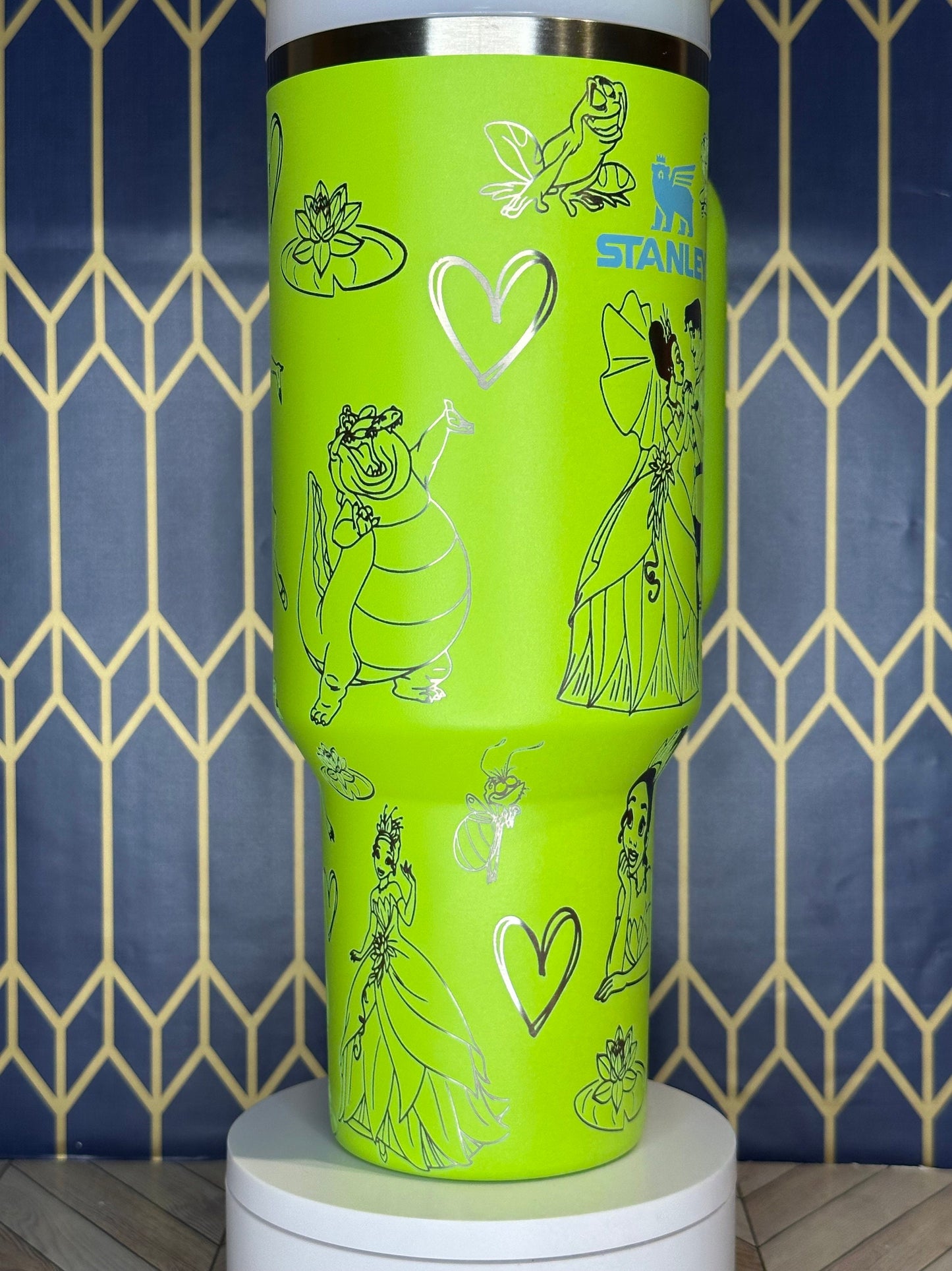 Princess and the Frog Engraved Tumbler - Stanley Quencher 30/40oz