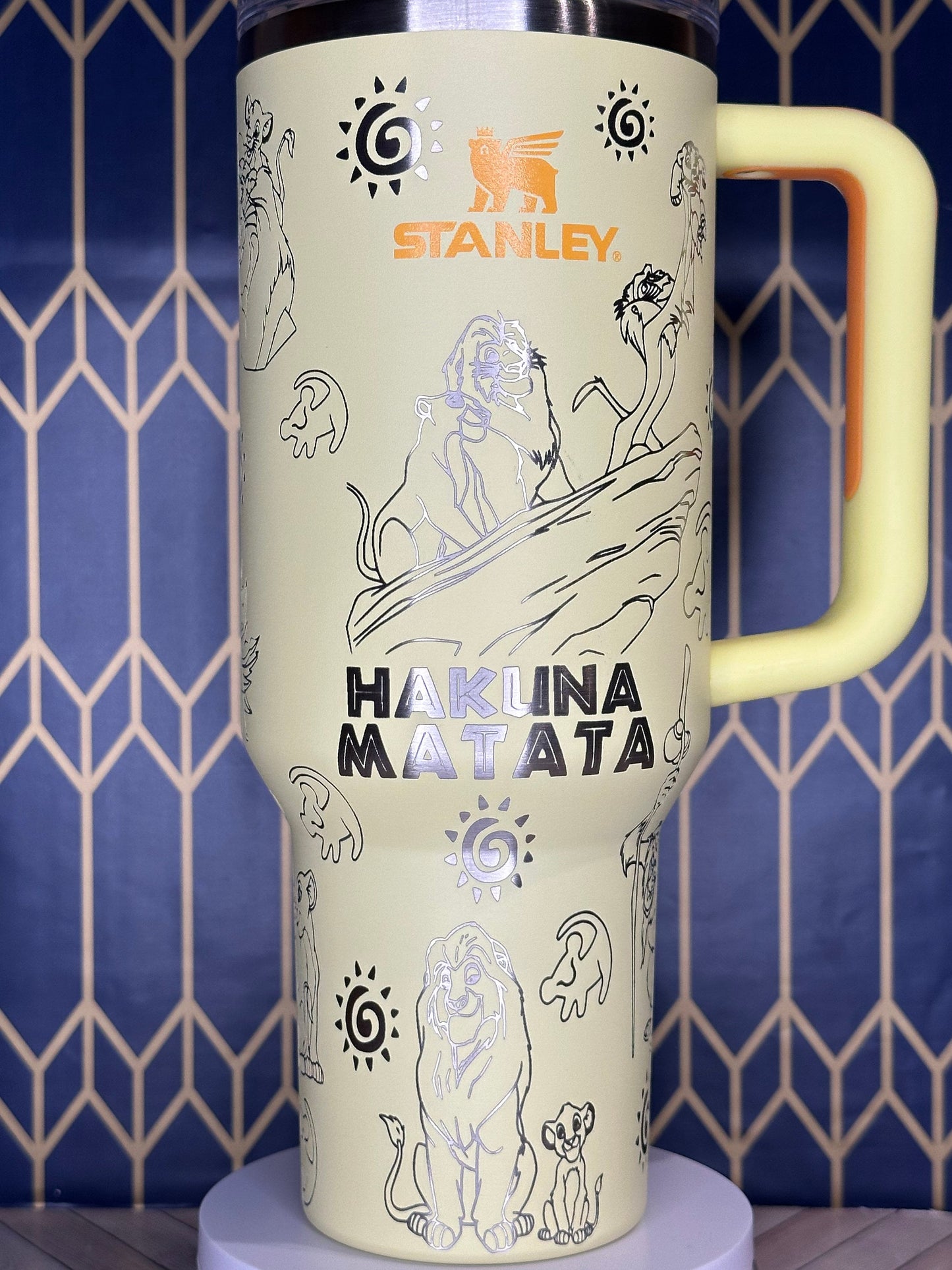 Hakuna Matumbler - The Lion King Inspired Engraved Tumbler - Stanley Quencher 30/40oz