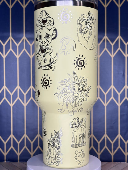 Hakuna Matumbler - The Lion King Inspired Engraved Tumbler - Stanley Quencher 30/40oz