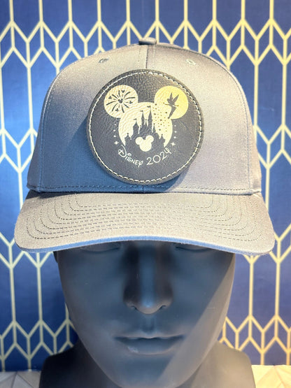 Disney Themed Hat with Leather Patch