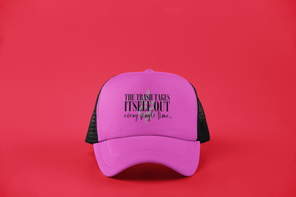 The Trash Takes Itself Out DTF Hat – Snake Graphic, Savage Comeback Vibes