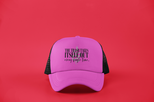 The Trash Takes Itself Out DTF Hat – Snake Graphic, Savage Comeback Vibes