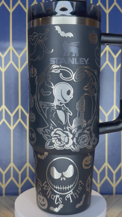 Nightmare Before Christmas Engraved Tumbler - FrostBuddy Thicc and ToGo Buddy