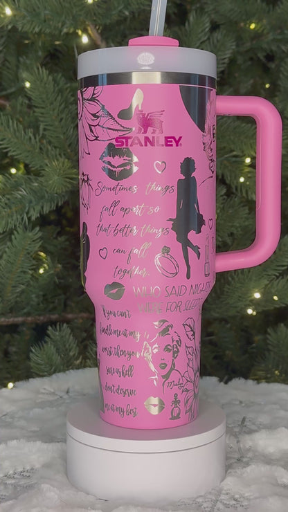 Marilyn Monroe Inspired Tumbler - Stanley Quencher 30/40oz