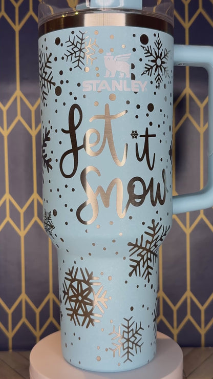 Let It Snow Engraved Tumbler - FrostBuddy Thicc and ToGo Buddy