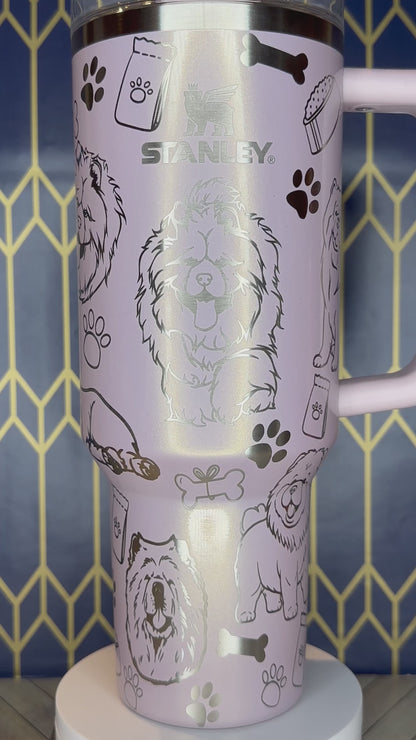 Vaso grabado "Chow Chow Lovers" - Stanley Quencher (30/40 oz)