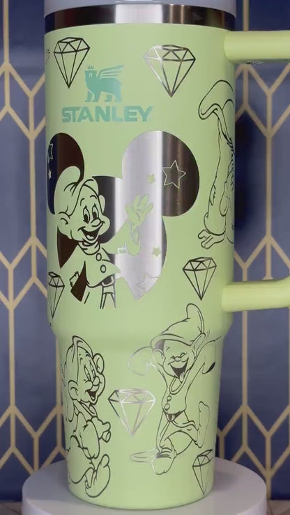 Dopey-Themed Engraved Tumbler - Stanley Quencher 30/40oz