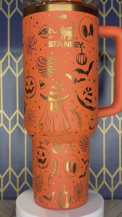 Boo’s and Bones Halloween Tumbler  - Stanley Quencher 30/40oz