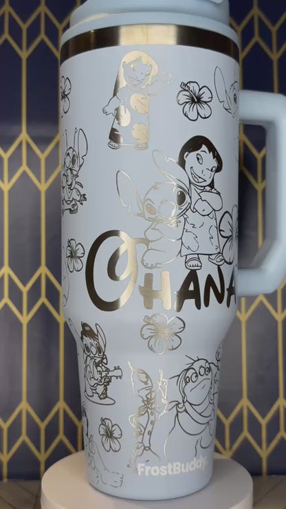 Lilo and Stitch Engraved Tumbler - FrostBuddy Thicc and ToGo Buddy