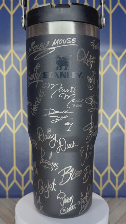 Disney Character Signatures Tumbler - Stanley Quencher 30/40oz