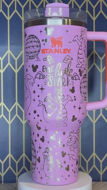 Figment-Themed Engraved Tumbler - Stanley IceFlow 30oz Flip Straw