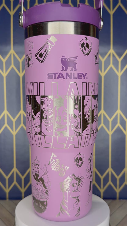 Disney Villain Engraved Tumbler - Stanley IceFlow 30oz Flip Straw