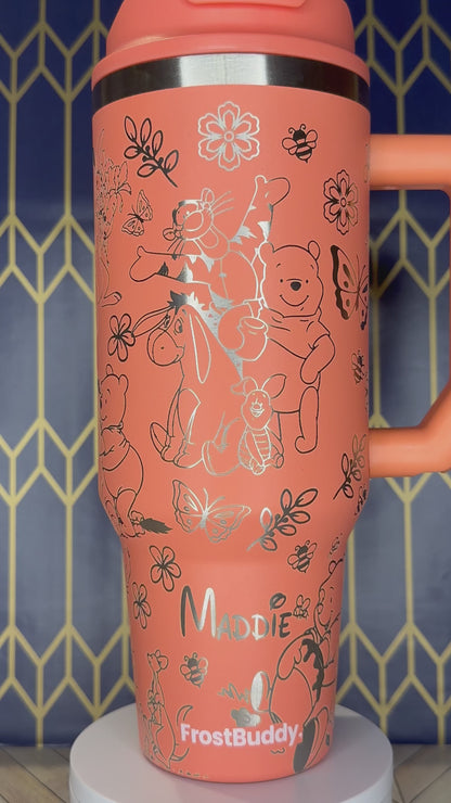 Winnie the Pooh & Friends Engraved Tumbler - FrostBuddy Thicc and ToGo Buddy