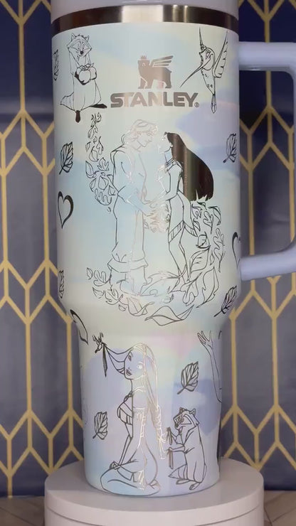 Pocahontas-Inspired Engraved Tumbler - FrostBuddy Thicc and ToGo Buddy