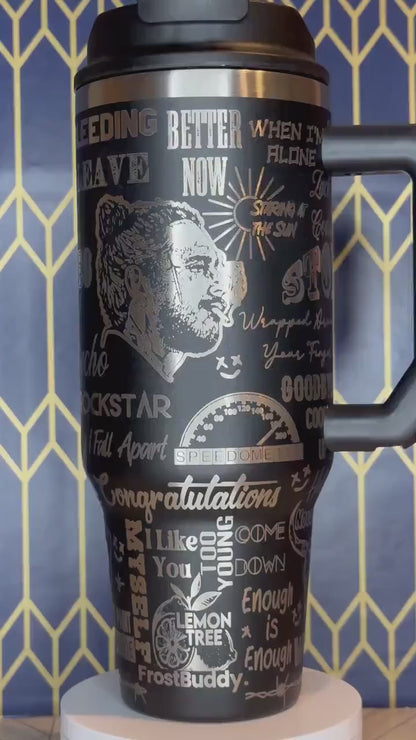 Post Malone Inspired Tumbler - Stanley Quencher 30/40oz