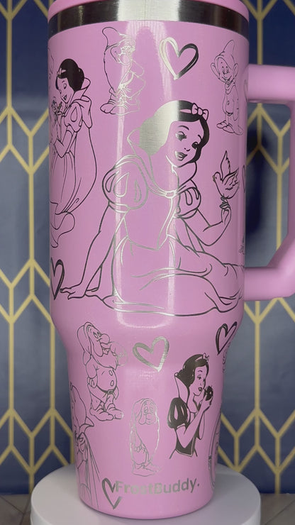 Snow White & the Seven Dwarfs Engraved Tumbler - FrostBuddy Thicc and ToGo Buddy