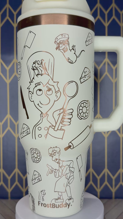 Ratatouille Inspired Engraved Tumbler - FrostBuddy Thicc and ToGo Buddy