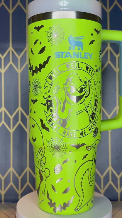 Oogie Boogie Themed Engraved Tumbler - Stanley Quencher 30/40oz