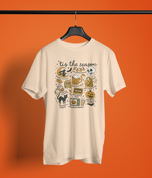 Tis the Season Shirt – Spooky Checklist Tee for Fall Fanatics