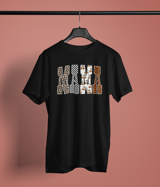Spooky Mama Shirt – Checkered, Spiced & Leopard Life Vibes