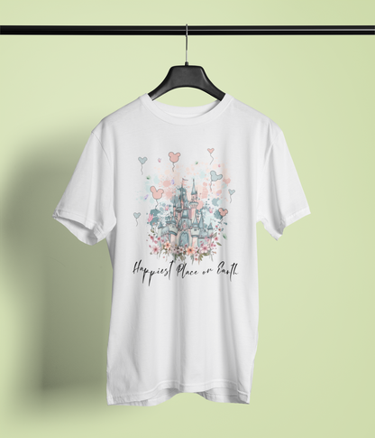 Castle Daydream Tee – Watercolor Pastel Magic Shirt
