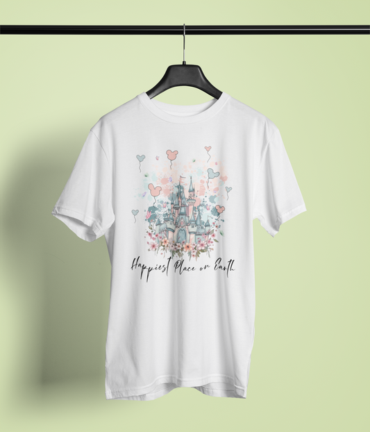 Castle Daydream Tee – Watercolor Pastel Magic Shirt