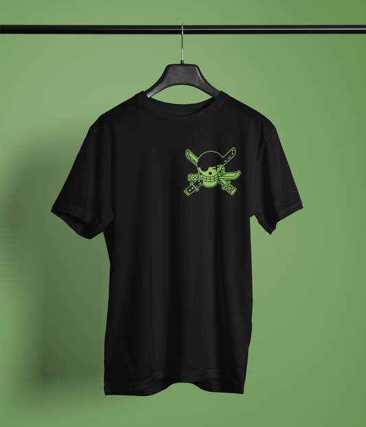 Zoro Retro Anime Shirt – One Piece Samurai Style Graphic Tee