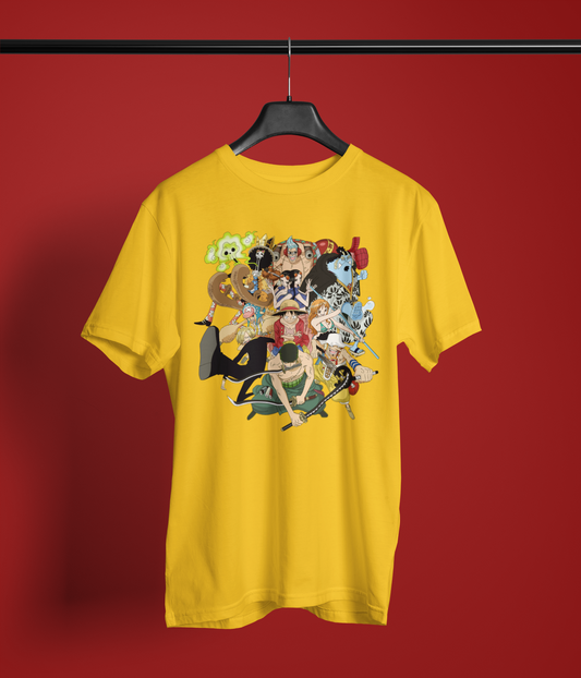 Straw Hat Pirates Anime Shirt – One Piece Full Crew Graphic Tee