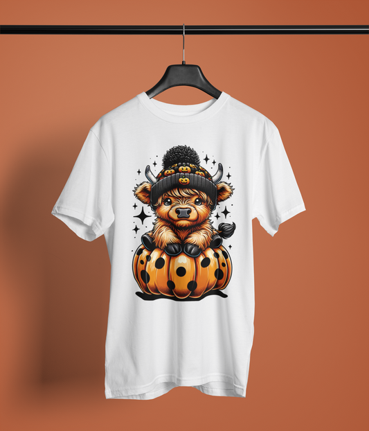 Pumpkin Patch Highland Cow Halloween Shirt