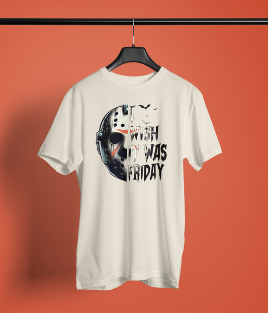 Jason Mask "I Wish It Was Friday" Horror Shirt